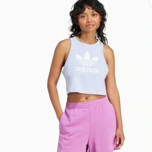 New adidas originals women’s Trefoil crop top tank top
XS S L XL Retail $30